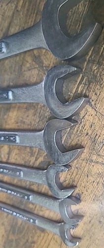 Vintage Craftsman 6pc Metric Open End Wrench Set -V-, 6mm to 19MM - Picture 7 of 7
