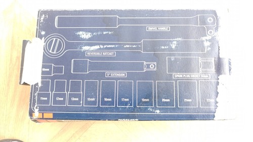 Vintage Halfords 15 Piece Metric Socket Set 1/2" Excellent Condition - Picture 8 of 9