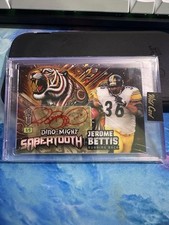 Jerome Betis 1/1 Auto Saber tooth Gold. True 1/1 Autographed Football Card NFL