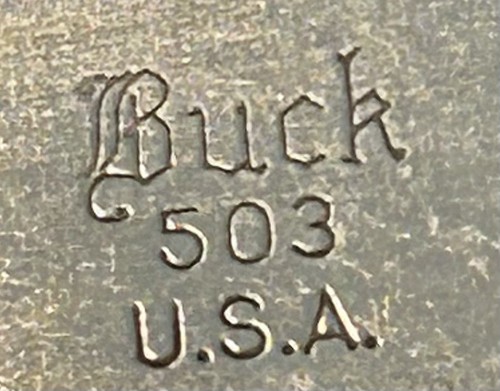 Vintage BUCK KNIVES USA 503 Small Slim Lockback Knife 1972 - 1986 ~ FREESHIP - Picture 10 of 10