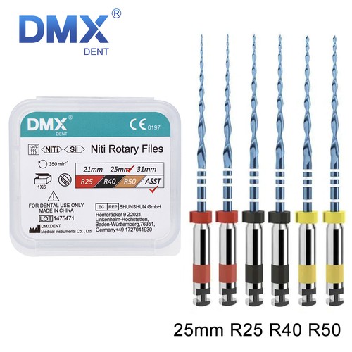 DMXDENT Dental Endo Root Canal Rotary Files RECIPROC BLUE R25/R40/R50 21/25mm - Picture 12 of 22