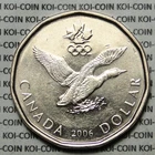 Canada 2006 $1 dollar lucky loonie coin lightly circulated