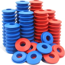 100Pcs Glad Hand Seals Rubber 50Pcs Red Blue Truck Gladhand Polyurethane Seal