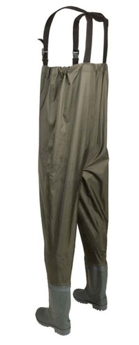 NWB Rustic Ridge PVC Chest Waders Green Mens Size 10 - Picture 2 of 6