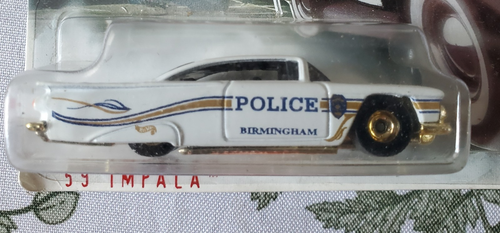 HOT WHEELS COP RODS 59 IMPALA BIRMINGHAM POLICE DEPT REAL RIDERS - Picture 2 of 4