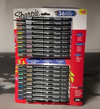 Sharpie Creative Markers 36 cnt.  Original &  * New Earth Tone * Brush Tip