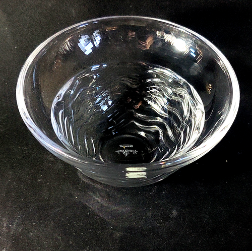 ROSENTHAL STUDIO LINE CRYSTAL WAVE CANDY NUT BOWL, Lead Crystal, 5 1/2", GERMANY - Picture 2 of 6
