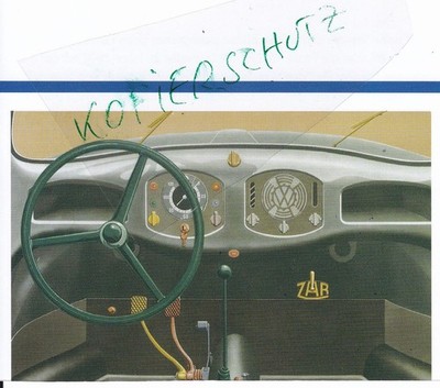 VW Käfer Werbegrafiken Armaturenbrett