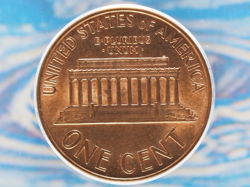 1999 Lincoln Memorial Penny, Wide AM, WAM, ANACS MS63 RB, Mint Error - Picture 5 of 5