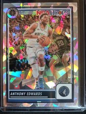 2023-24 Panini Premium Stock #87 Anthony Edwards Ice Prizm