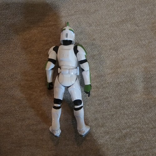 2003 Star Wars Green CLONE TROOPER SERGEANT 3.75" Action Figure - Picture 2 of 2