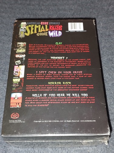 American Gore Stories Vol 1: Serial Killers Gone Wild DVD New Sealed Rare HTF  - Imagen 2 de 5