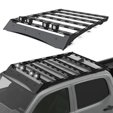 Roof Rack Cargo Luggage Carrier For Toyota Tacoma 2005-2023 w/LED Light