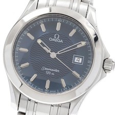 OMEGA Seamaster120 2511.81 Date Navy Dial Quartz Men's Watch_912115
