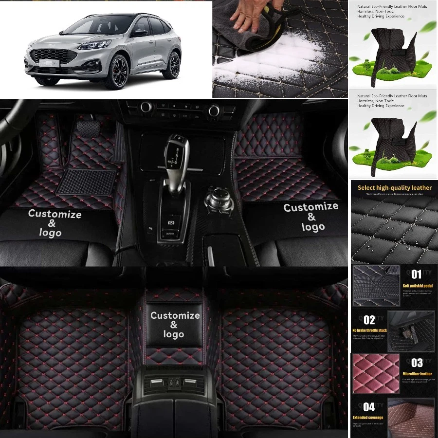 For Ford Escape Car Floor Mats Custom Waterproof Luxury Carpets Auto Liner - Изображение 2 из 4