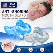 Anti Snoring Device Tongue Silicone Sleep Apnea Aid Stop Snore Sleeve Mouthpiece