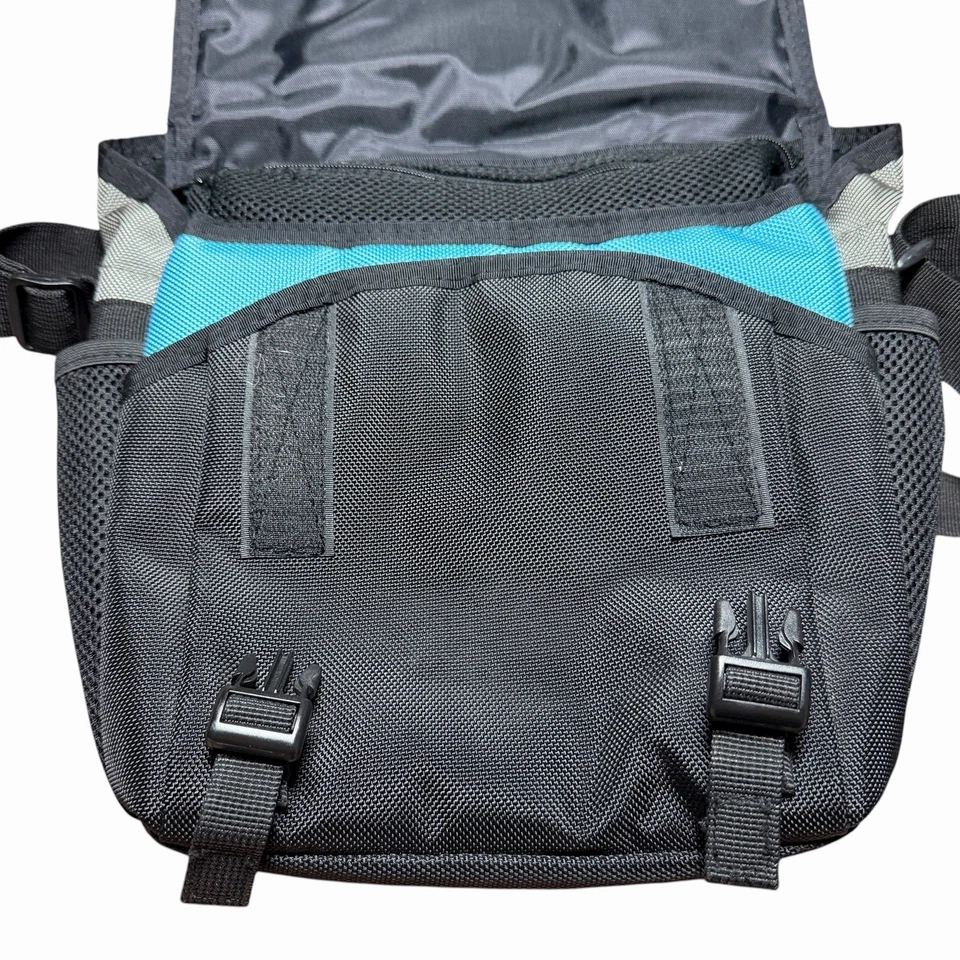 Consola Nintendo Wii Bolsa Mensajero Almacenamiento Viaje Estuche de Transporte Gris Negro Azul Foto 4 de 4