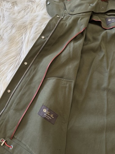 Loro Piana Rain System Parka Hooded Jacket Traveller Olive Green 42 - Picture 8 of 13