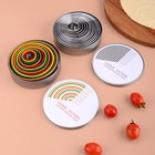 Stainless Steel Round Cookie Cutters Set of 12 for Baking Cookies and More