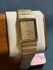 Vintage Seiko Lasalle Mens Watch, Gold Tone Ultra Thin, Model 8420-6709, Working