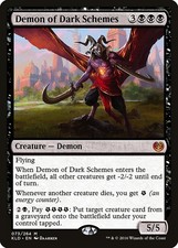 Demon of Dark Schemes Kaladesh NM Black Mythic Rare MAGIC MTG CARD ABUGames