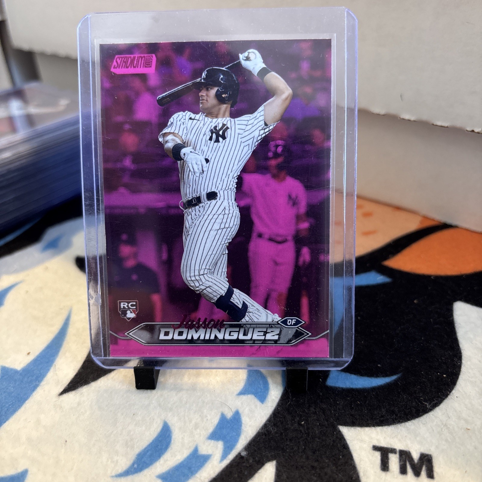 2024 Topps Stadium Club - Jasson Dominguez #232 Pink Foil (RC) New York Yankees