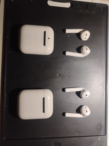 *LEFT AIRPOD LOW VOLUME* 2 PAIRS Apple AirPods 2nd Generation with Charging Case - 第 3/7 張圖片