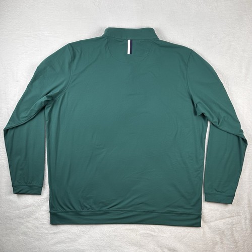 Maglione Rhoback Quarter Zip Uomo XXL Q Zip Performance Verde Golf Elasticizzato NUOVO - Foto 6 di 9