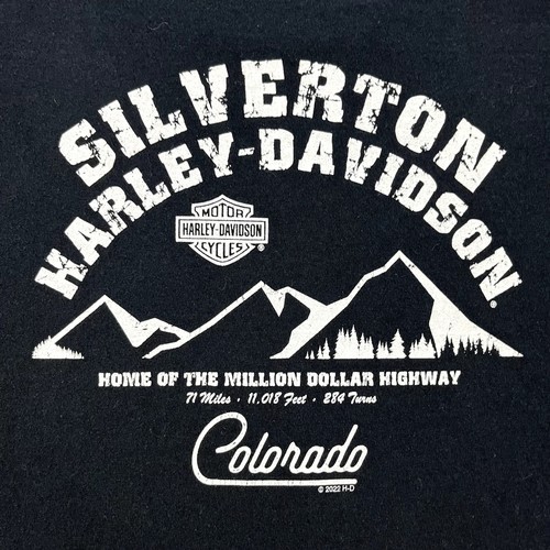 Harley Davidson Motorcycles T-Shirt Erwachsene XL schwarz Silverton Colorado Biker - Bild 4 von 9