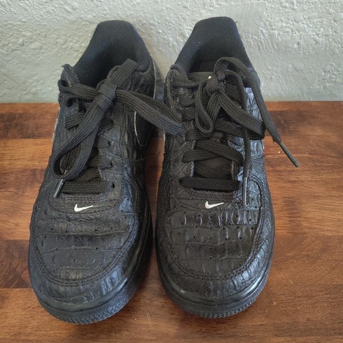 nike air force 1 size 4 y Black - Picture 2 of 11