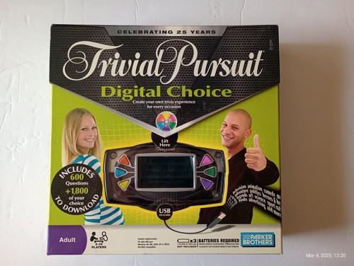 Electronic Trivial Pursuit Digital Choice Trivia Game de Hasbro Game Nuevo en Caja - Imagen 1 de 7
