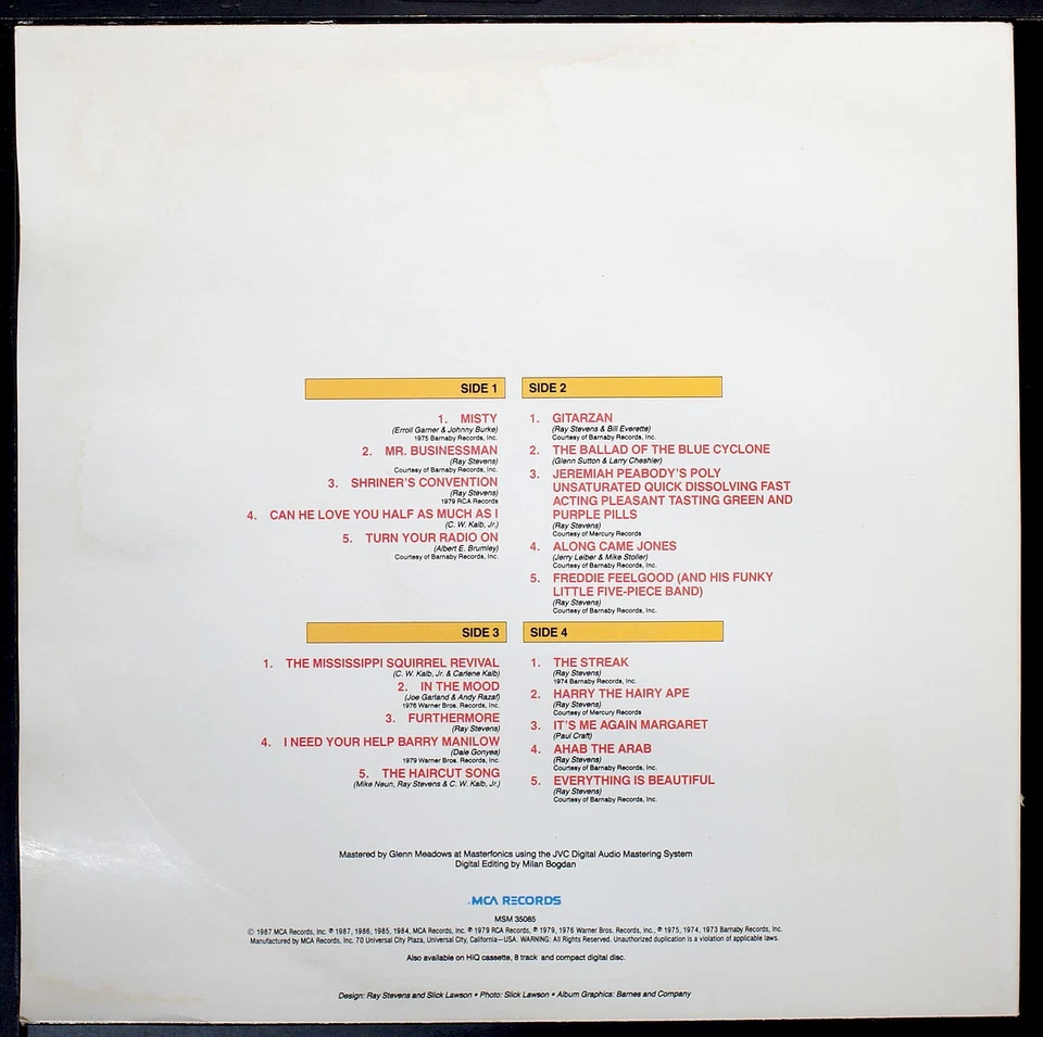 Ray Stevens - Get The Best Of Ray Stevens - 2xLP record [NHD1-108] USA - Image 2 of 4