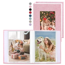 vivinin 2 Pack Photo Album 4x6, Linen Cover Photo Book, Small Photo Album Boo...