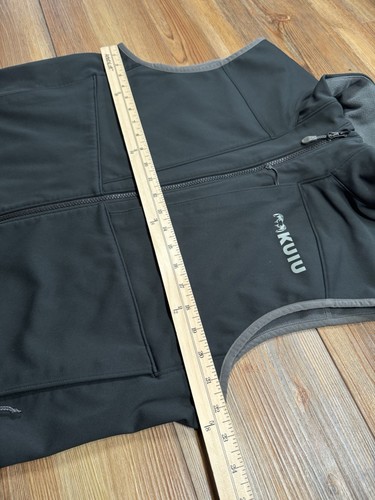 Kuiu Hunting Camo Guide Softshell Vest Fleece Lined Gunmetal Grey Carbon Mens XL - Picture 10 of 11