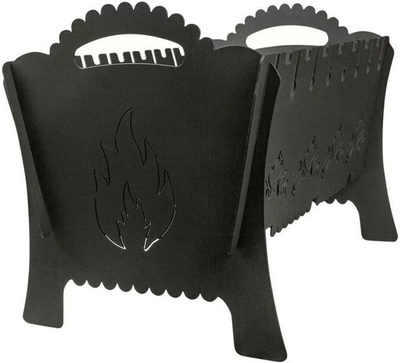 #ad Compact Steel Fire Pit Outdoor Wood Burning Camping Stove Portable $67.99