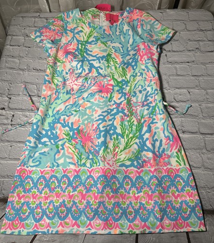 Mameluco Lilly Pulitzer Blanco Elástico Manga Corta Coral Bay Talla 4 TOTALMENTE NUEVO - Imagen 3 de 20
