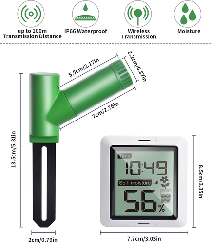 ECOWITT WH0291 Soil Moisture Tester Plant Soil Moisture Sensor Meter with Dig... - Picture 2 of 12