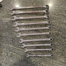 snap on soex710 10 pc 12 point sae flank drive plus combination wrench set