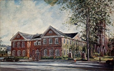 Westfield NY Chautauqua Erie Telephone Corp Communication Center Art Postcard