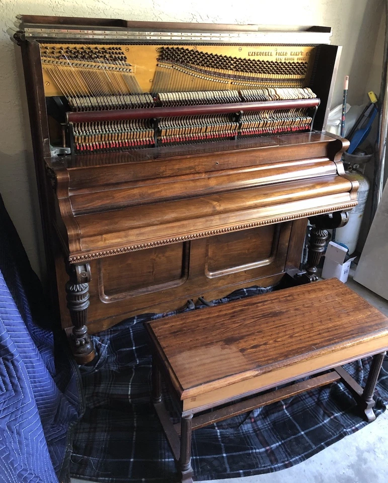 Piano antiguo Mathushek de finales de 1800 Foto 4 de 4