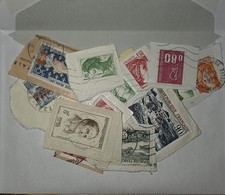 Collection of Old Stamps, France from Estate, 17 Pieces