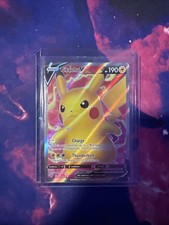 Pikachu v Full Art Holo Card 170/185 Ultra Rare Swsh04: Vivid Voltage
