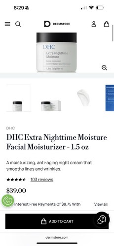 DHC Extra Nighttime Moisture 1.5oz - Picture 3 of 7