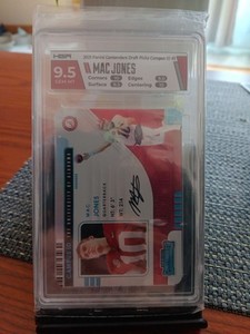 2021 Contenders Draft Picks Campus ID Mac Jones #1 RC 9.5 Gem Mint