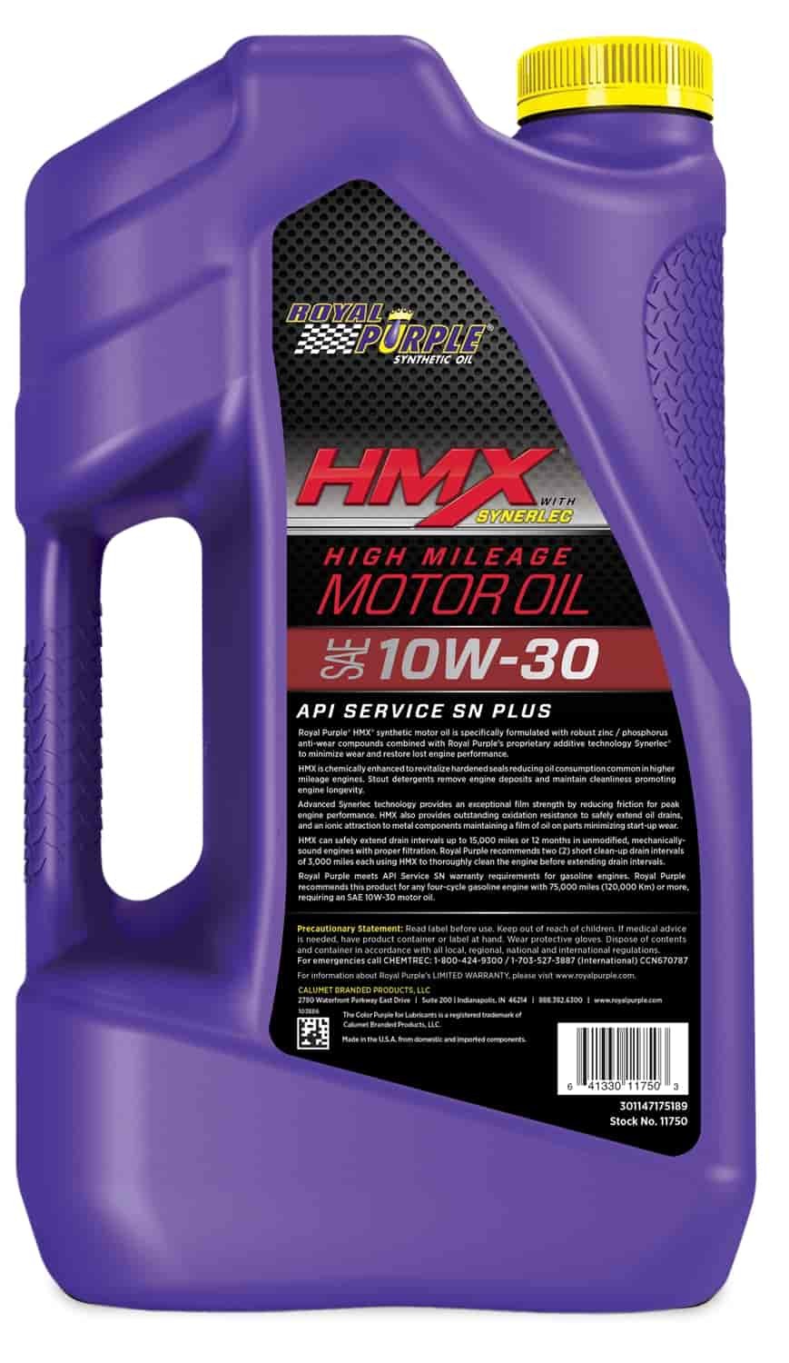 Royal Purple HMX High Mileage Synthetic Motor Oil 10W30