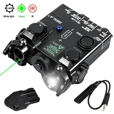 Metal DBAL-A2 Green Laser IR Laser Dual Beam illuminator Sight w/ LED Flashlight