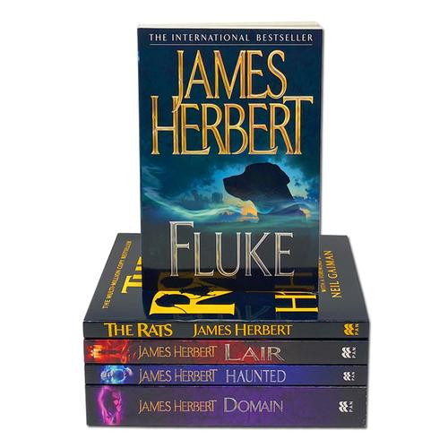 James Herbert Collection 5 Books Set (The Rats, Lair, Domain, Haunted, Fluke) - Afbeelding 3 van 4