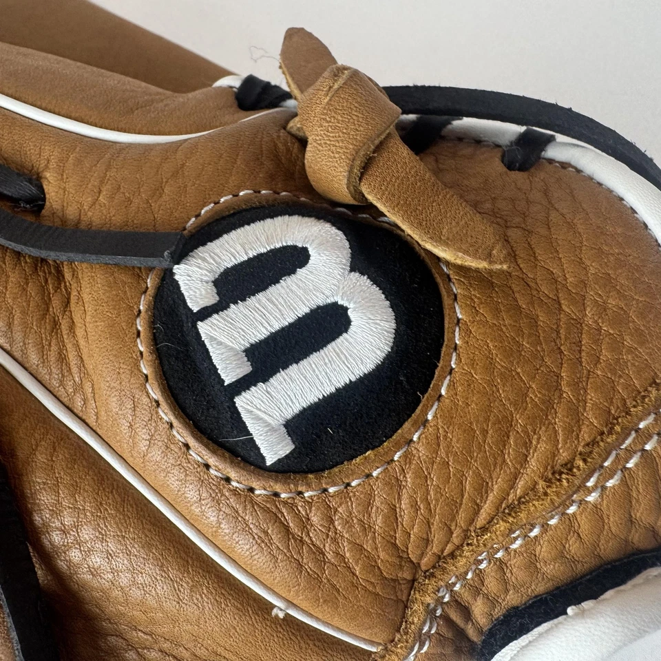 Wilson A950 12,5 pol. couro marrom luva de beisebol softbol cesta web A09RF20D125 - Imagem 3 de 4