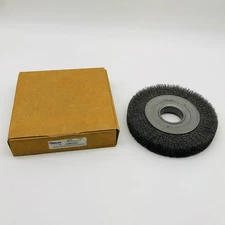 Weiler 06120 Wire Wheel Crimp 8in .014 Stl Fill 2in AH Med Face Clean Deburring