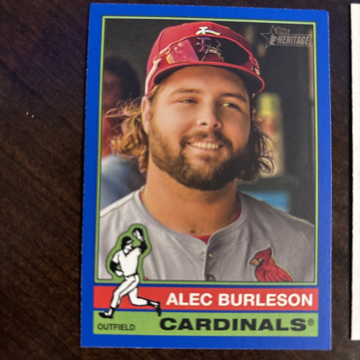 2025 Topps Heritage #98 Alec Burleson, St. Louis Cardinals